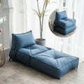 Folding back chair couch in living room with fabric cover and fine particle fill, available in multiple colours