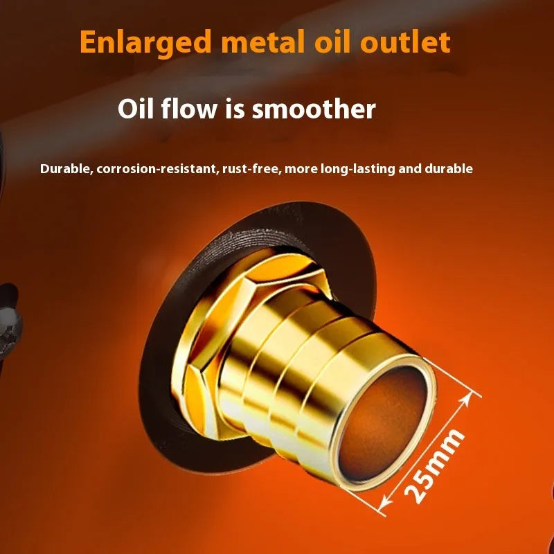 Aluminium alloy small portable rechargeable oil well pump with lithium battery and accessories on a workbench