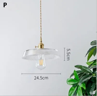 Creative brass single-head Nordic chandelier with glass bulb for living room dining room ceiling lighting