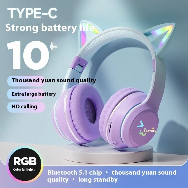 Bluetooth headset BT035C with gradient colour finish and breathing light