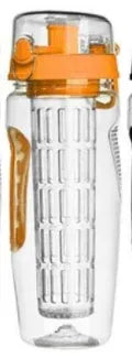 32oz Tritan fruit infuser water bottle with leakproof lid and removable fruit cup