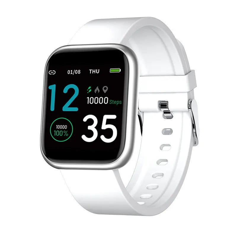 Smart watch with health monitoring features including heart rate, blood pressure and sleep tracking