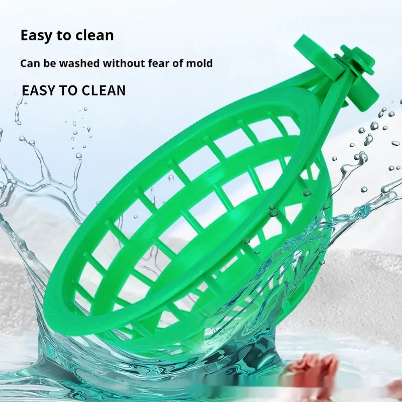 Plastic bird nest in green, split design for easy cleaning, suitable for small birds