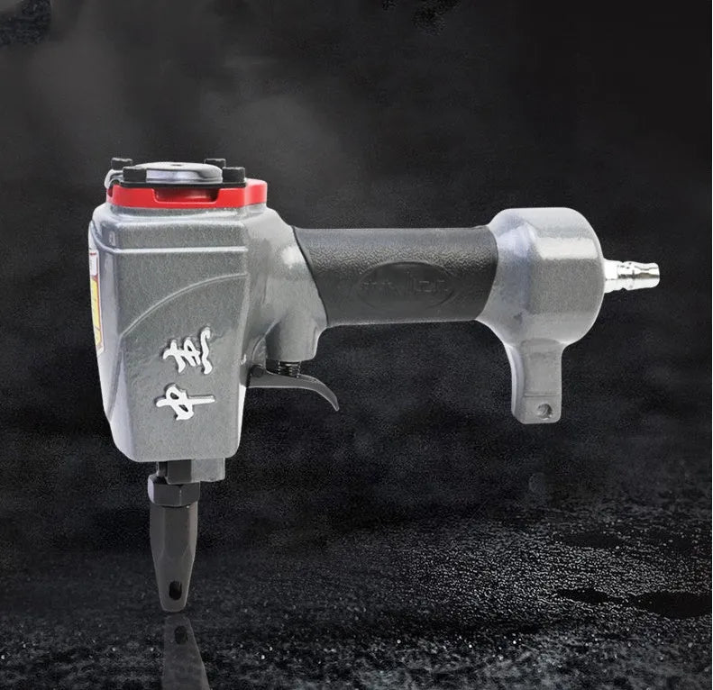 DK30 model metal air-powered punching nail gun for fabric and leather riveting.