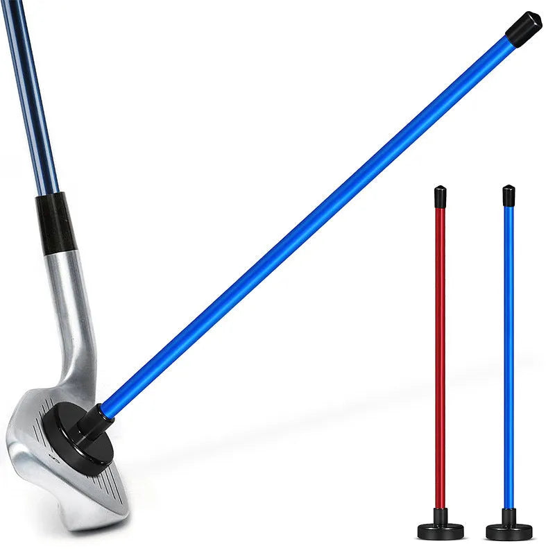 Red and blue aluminium alloy magnetic baseball bar golf swing training tool