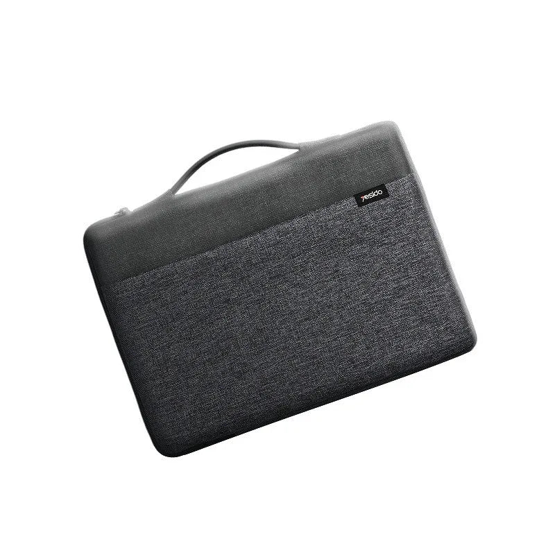 Solid colour leisure versatile portable notebook computer bag liner with plush polyester outer for 14 inch laptop