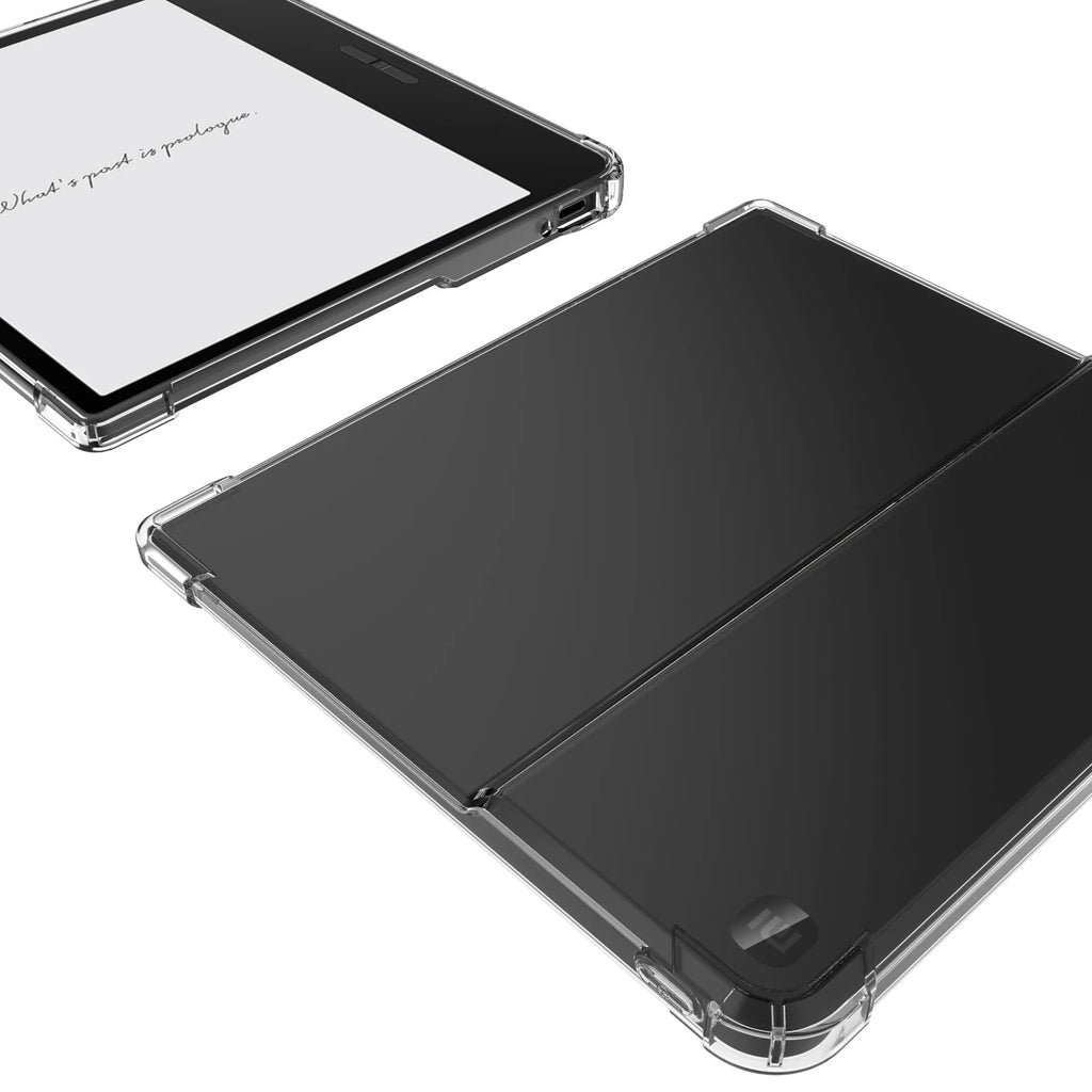 Transparent airbag protective case for 7-inch Xiaomi e-reader showing shockproof TPU construction