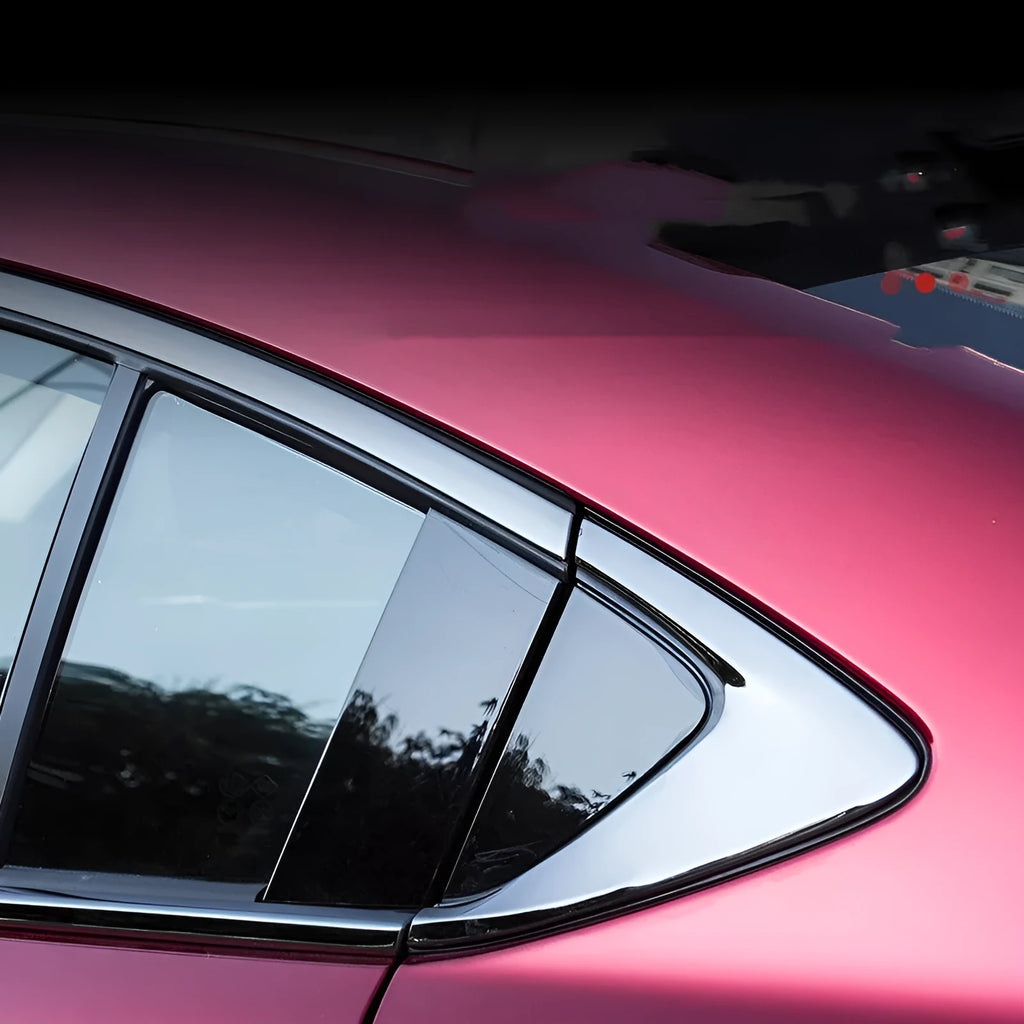 Artz black titanium stainless steel window trim strip, a one-piece moulding for window frames.