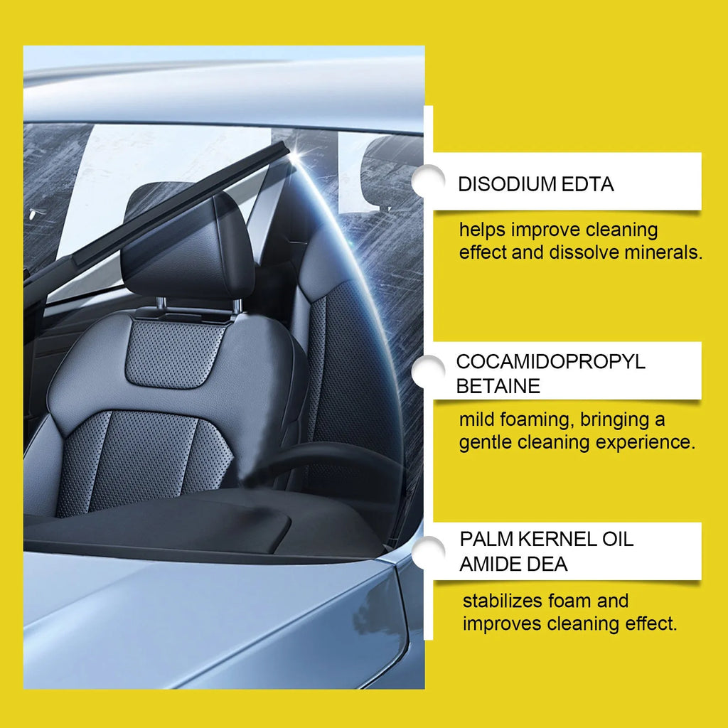 200ml car glass cleaner spray bottle with rainproof and fogproof label