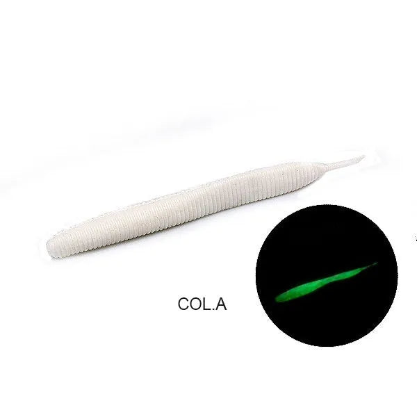 Lead-free noodle worm soft bait fishing lure in multiple colours available in 10cm and 7cm pack sizes