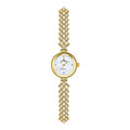 Mermaid light luxury diamond small chain watch in gold or silver with 7mm thickness and mineral glass mirror