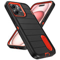 Apple iPhone 14 defender case with bracket in black orange colour, PC material, drop protection