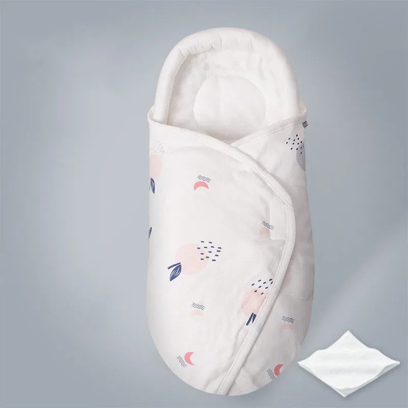 Cotton anti-startle baby swaddle blanket measuring 30 by 60 centimetres