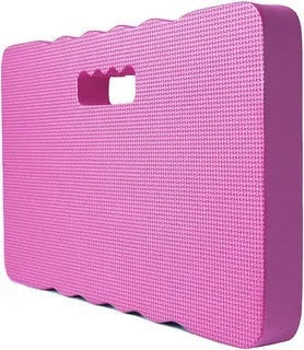 Blue plastic garden kneeler mat for kneeling while gardening