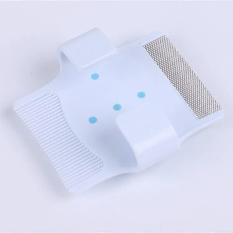 Blue and green multifunctional pet comb grooming tool with floating hair removal system