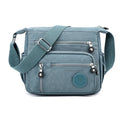 Nylon shoulder messenger bag in five colours with large capacity and soft square design