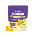 Pack of mullein supplement gummies containing verbena officinalis leaf extract, 60 soft candies.