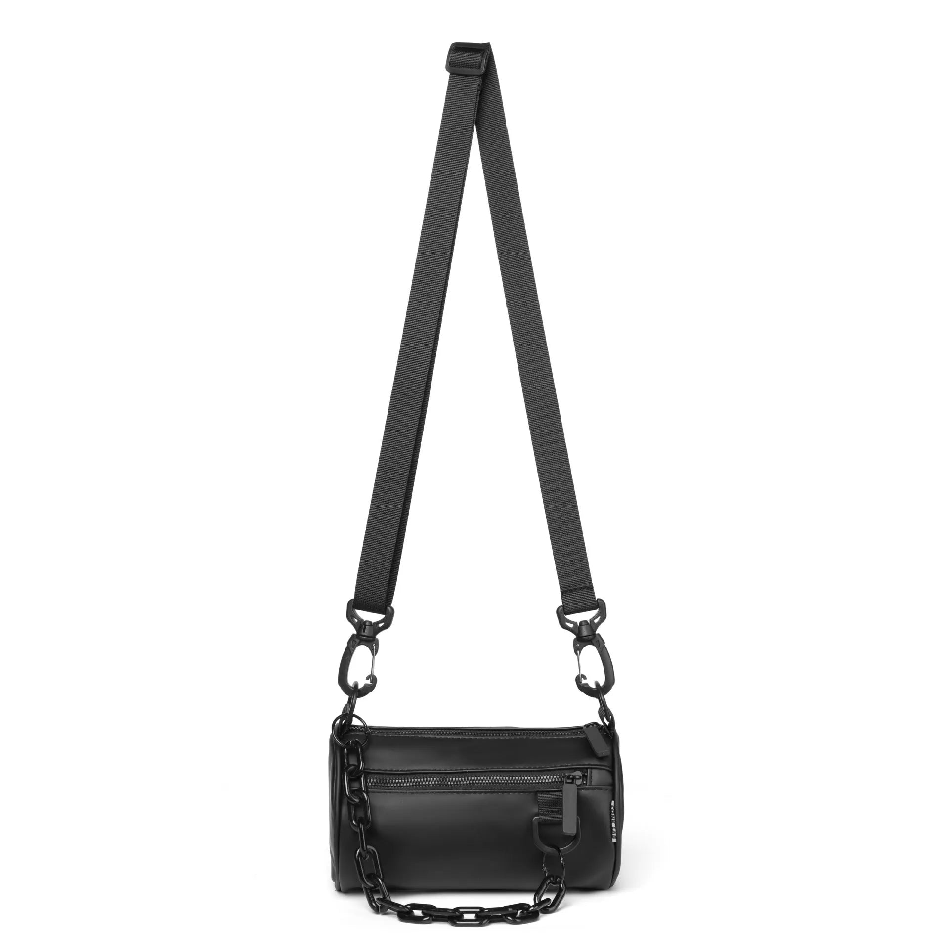 Waterproof Oxford cloth messenger bag with chain detail in urban simplicity style