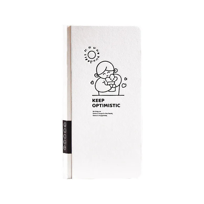 Children's simple plaid journal notebook with paper cover and colourful sticker sheets