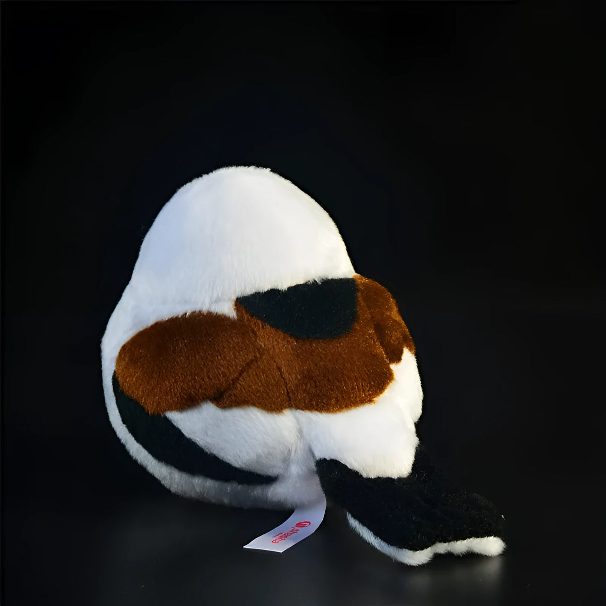 Plush decompression gift ball doll kingfisher design 14cm soft bird toy on white background