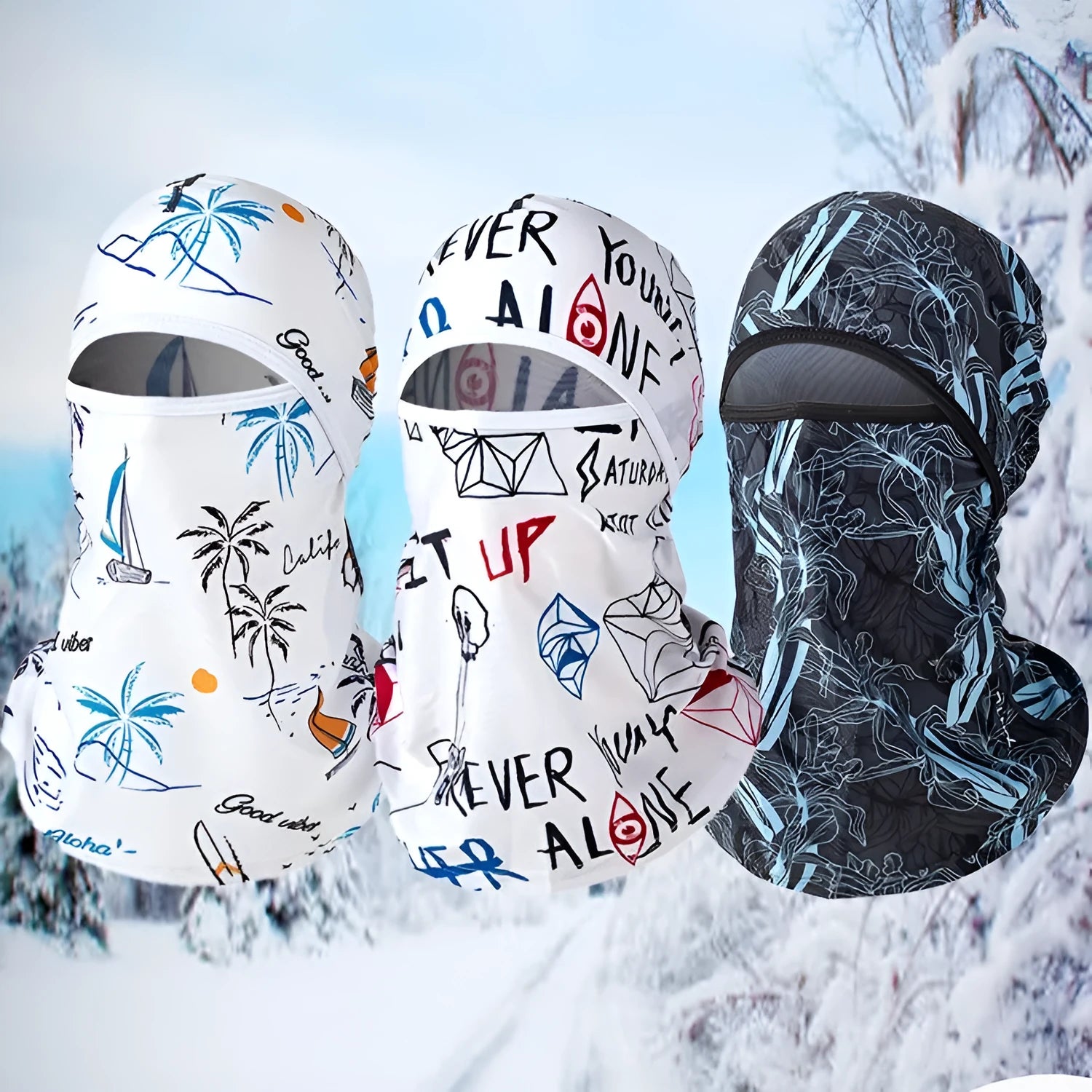Cotton motorcycle windproof dome cap head cover shown with a pair of gloves in a choice of colours.