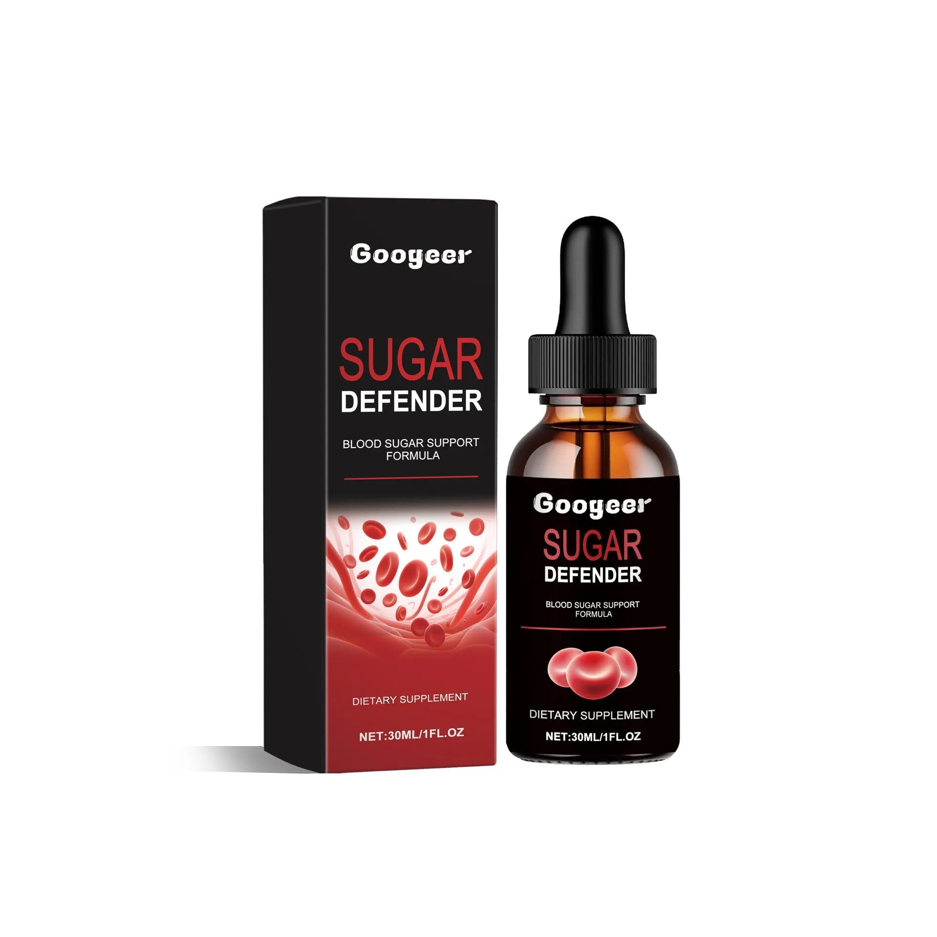 Googeer Body Care Drops supplement in a 30ml bottle for vitality and wellness.