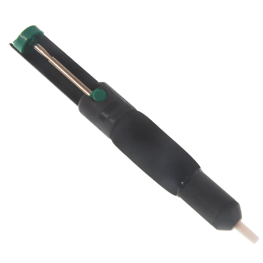 Manual semi-aluminum alloy tin suction device black suction gun 210mm length for desoldering