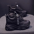 Women's casual platform shoes with mesh upper and TPR sole in various colour and lining options