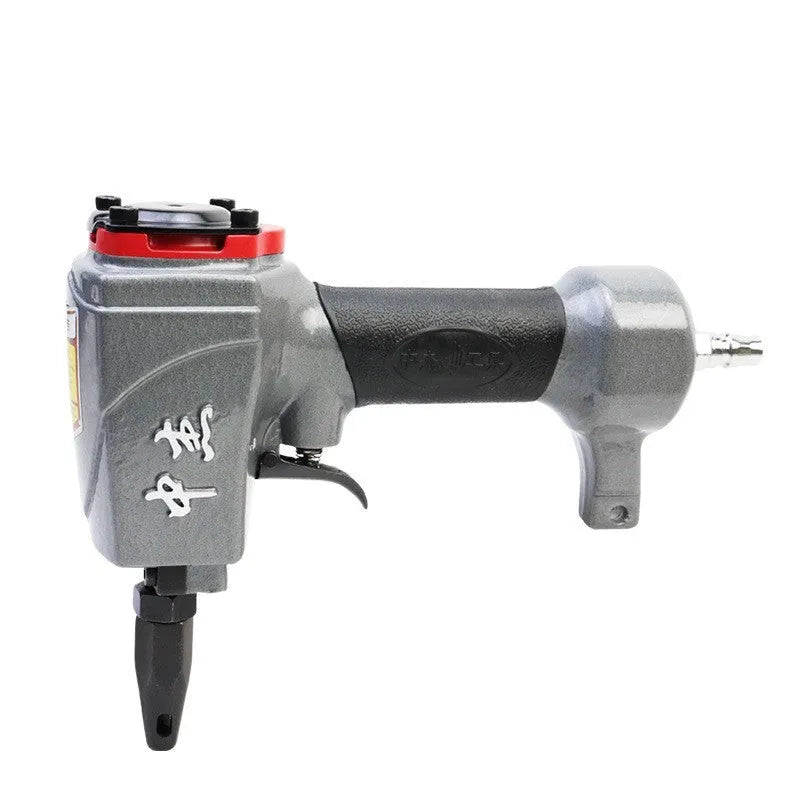 DK30 model metal air-powered punching nail gun for fabric and leather riveting.