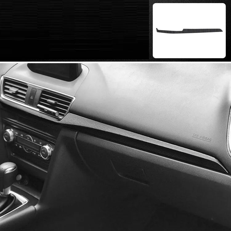 Unksera car interior decorative sticker film kit for centre console and dashboard in carbon fibre pattern