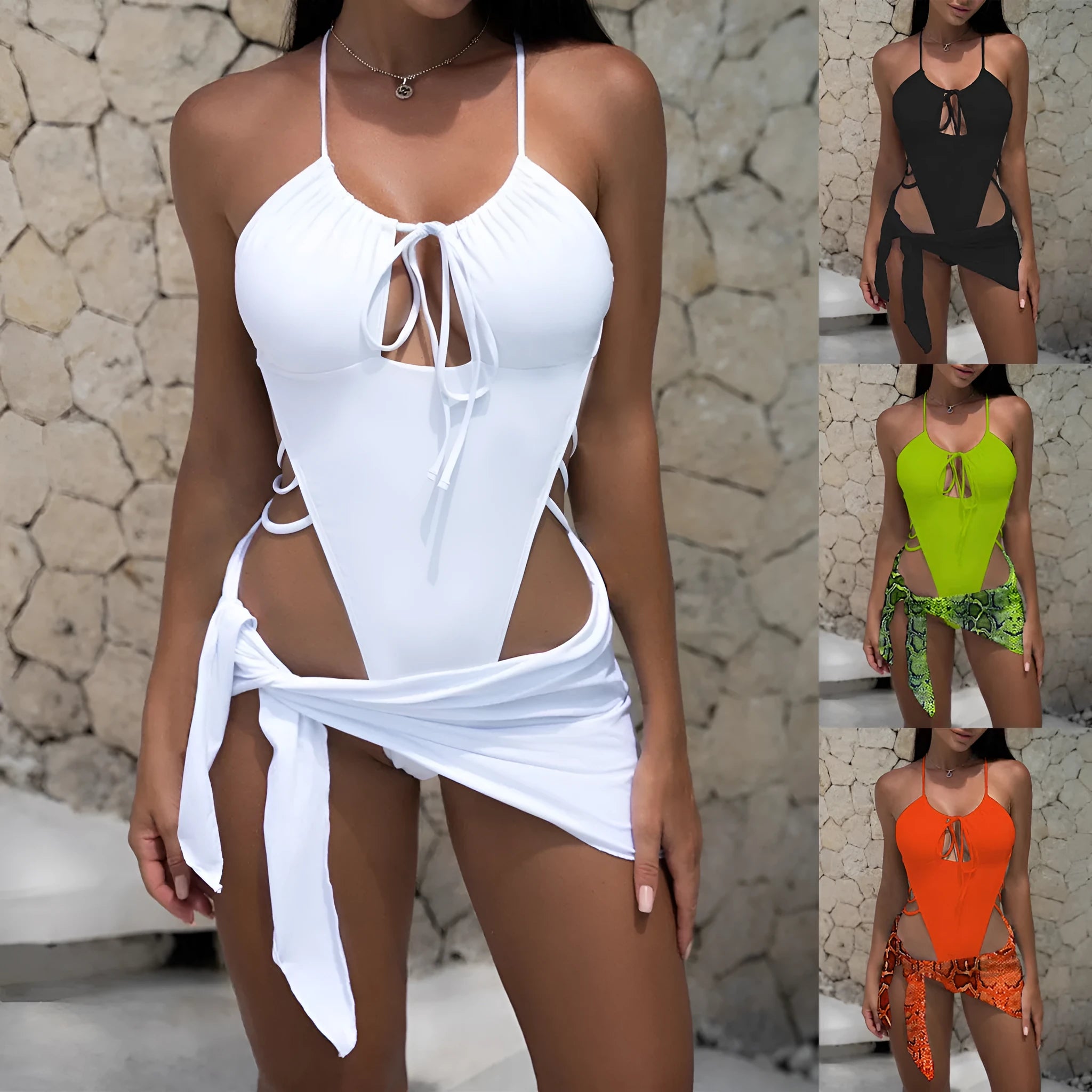Women's one-piece swimsuit in 6472 Black, spandex fabric, with spandex-polyester lining, size M, for swimming