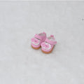 A pair of polyurethane doll shoe accessories for a 17cm figure, shown in a selected style and colour.