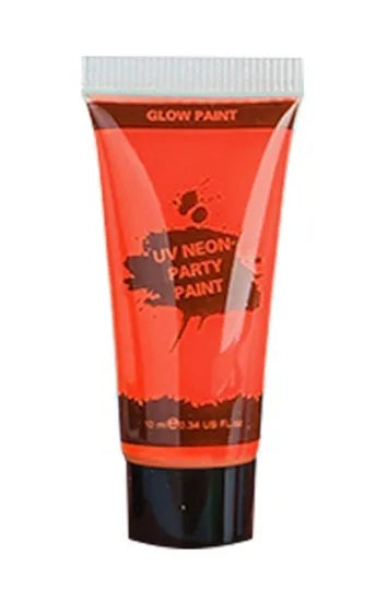 25ml pot of neon green face and body paint, labelled as safe and non-toxic gouache.