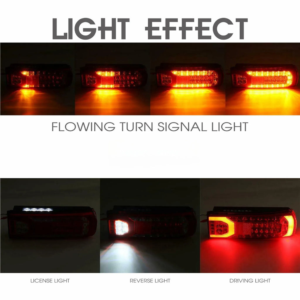 Mercedes-Benz MP4 MP5 heavy truck 24V LED running water rear lamp assembly