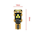 T15 automotive reverse light bulb with white PVC construction
