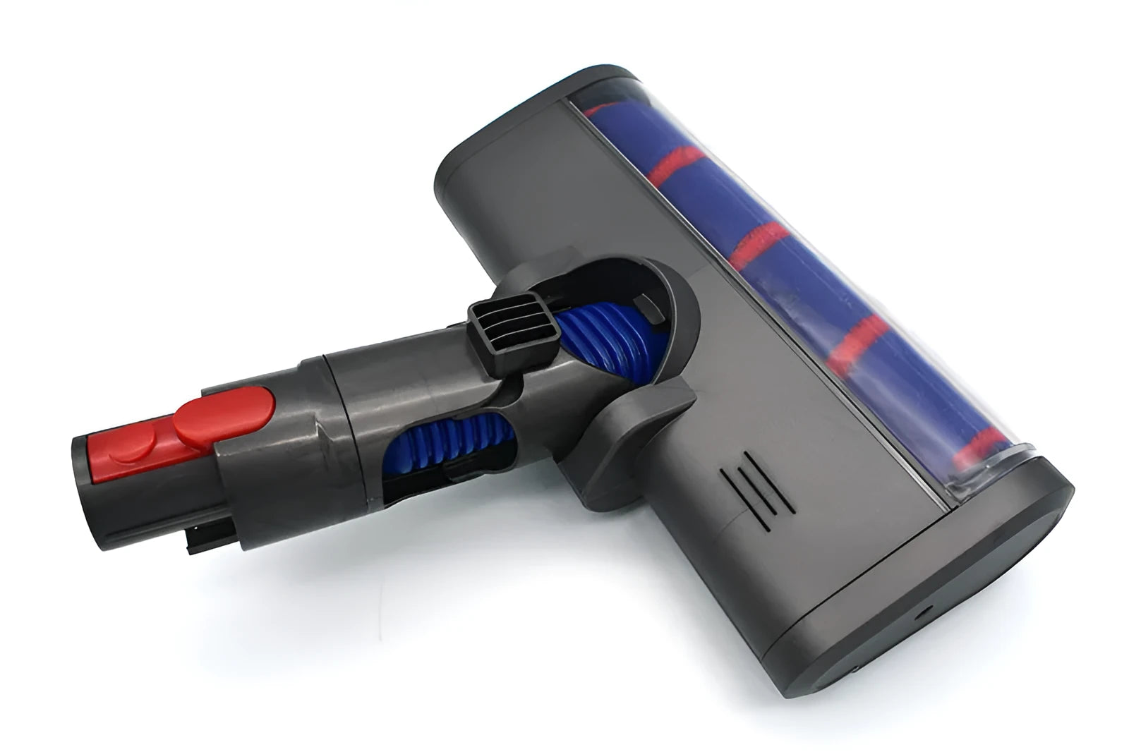Dyson V7-V11 compatible electric floor brush replacement head with soft velvet roller measuring 260mm by 110mm