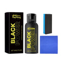 Automotive plastic refurbishment kit with 60ml bottle, sponge and cloth for car interior restoration