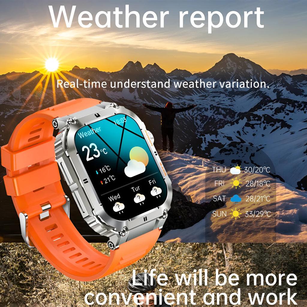 K57PRO Bluetooth Smartwatch in Black showing TFT screen with touch button interface