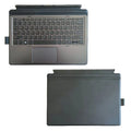 Elite X2 slim wireless keyboard with ergonomic design and multimedia keys next to a tablet.