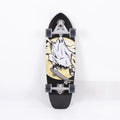 White wooden street scooter with maple construction and 31 inch deck length