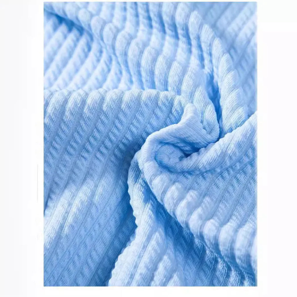 Men's loose-fitting short sleeve casual shirt in polyester, shown in a selection of available colours.