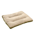 Soft fleece pet bed with detachable cushion mat in coffee colour for medium-sized dog