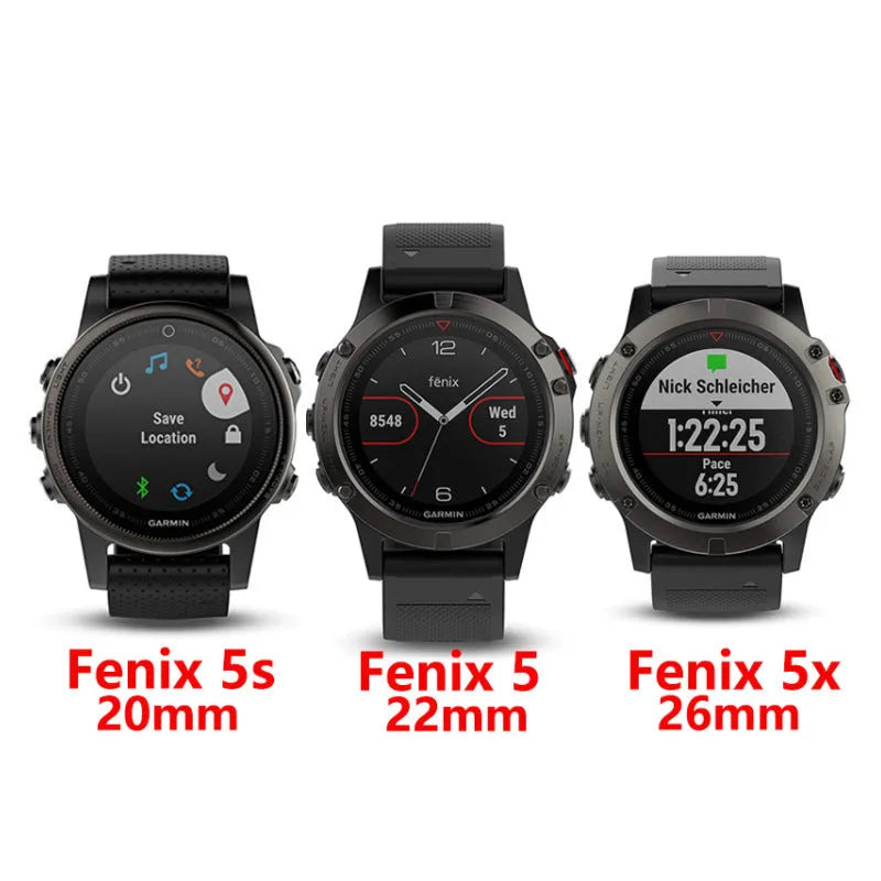 Stainless steel watch band for Garmin Fenix 3 and Fenix 5X smartwatches