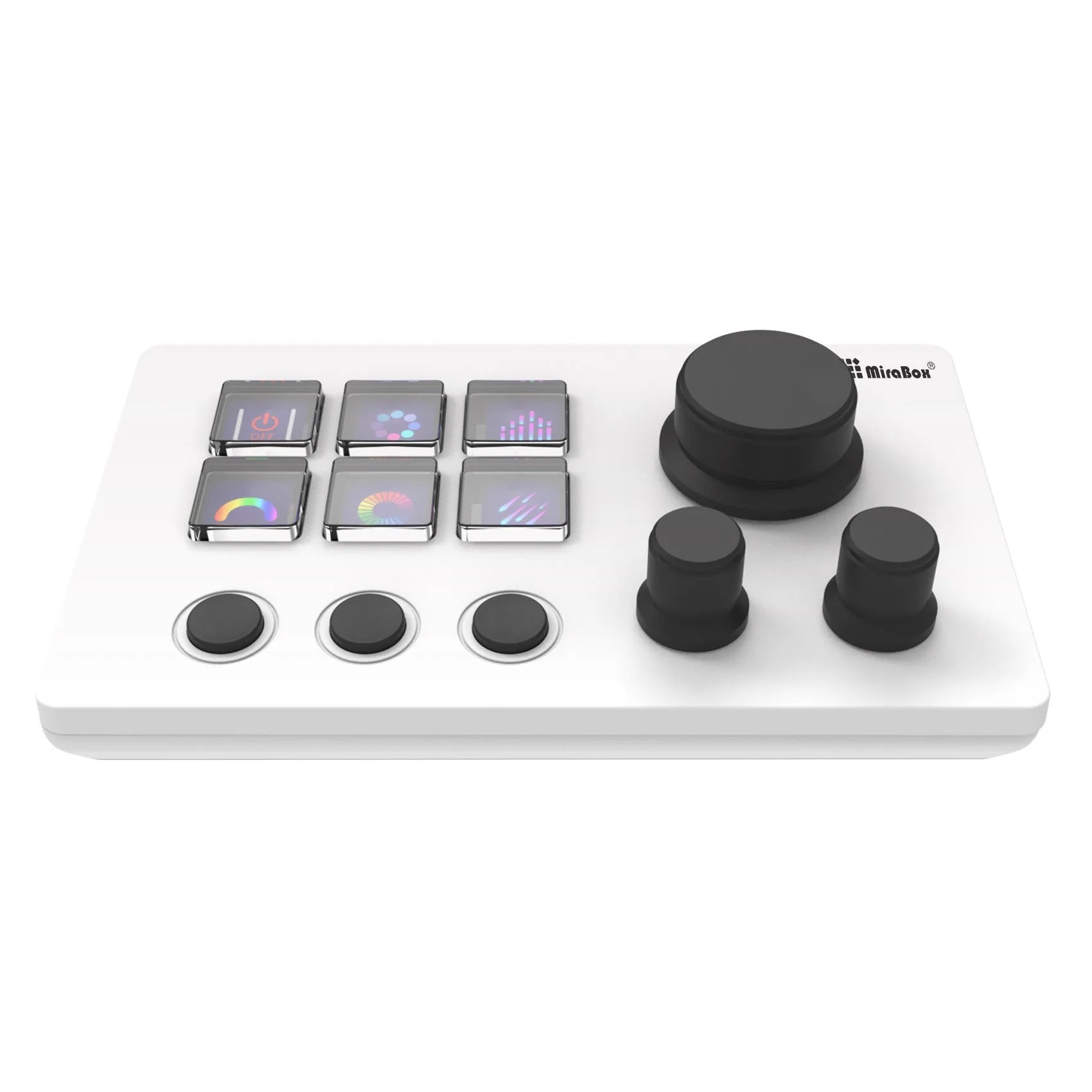 Compact white silicone USB keyboard with integrated trackpad and 2 metre cable