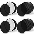 Levoit LV-H132 air purifier replacement filter set with white HEPA screen and grey activated carbon layer.
