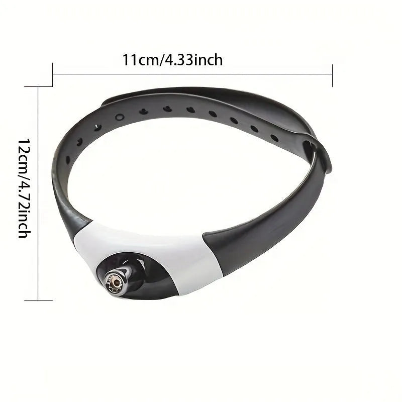 Pet cat toy laser collar in simple pattern with ABS material, available in black blue purple green, hands-free use