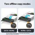 External hard drive enclosure for 2.5-inch SATA SSDs and HDDs with tool-free design.