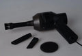 Black desktop mini vacuum cleaner with USB cable for computer keyboard dust removal