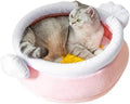Pink magic honey pot shaped cat sofa bed with removable cushion for small pets