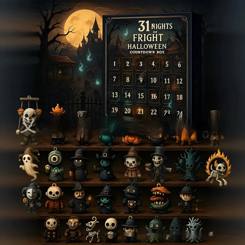 31 Night Scare Halloween Countdown Box blind box with resin horror dolls